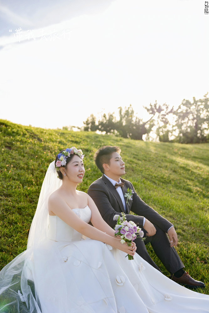 极致情绪！陆广宁先生訾衣女士氛围森系婚纱照、氛围森系  氛围森系、木子、唠嗑型选手，构图多变、情绪拿捏，特写YYDS、婚纱照