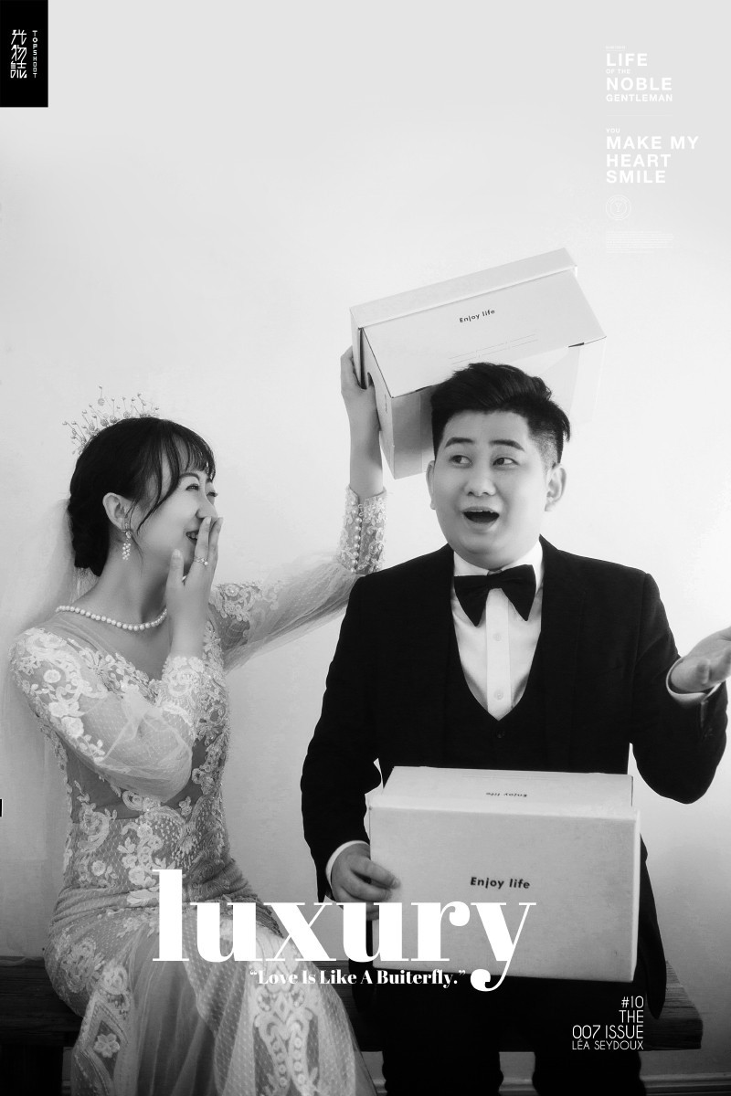 可甜可爱da张雷乐先生康卓女士甜美系婚纱照、极简棚拍、、、婚纱照