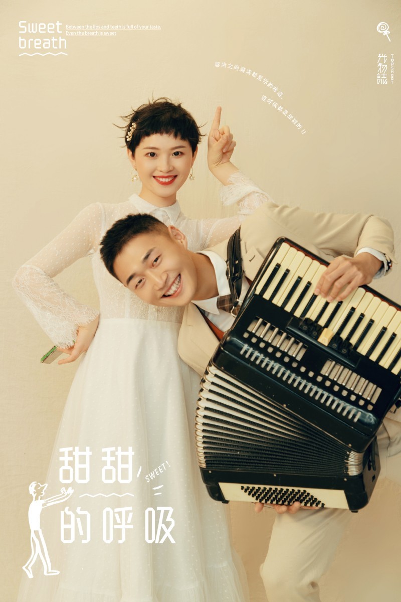 张建军先生刘晓丹女士甜美系婚纱照、极简棚拍、、、婚纱照