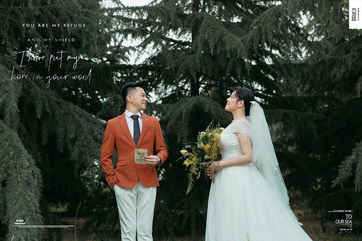 爱了~爱了~宋天浩先生张炜女士森系ins风婚纱照、中式传承、、、婚纱照