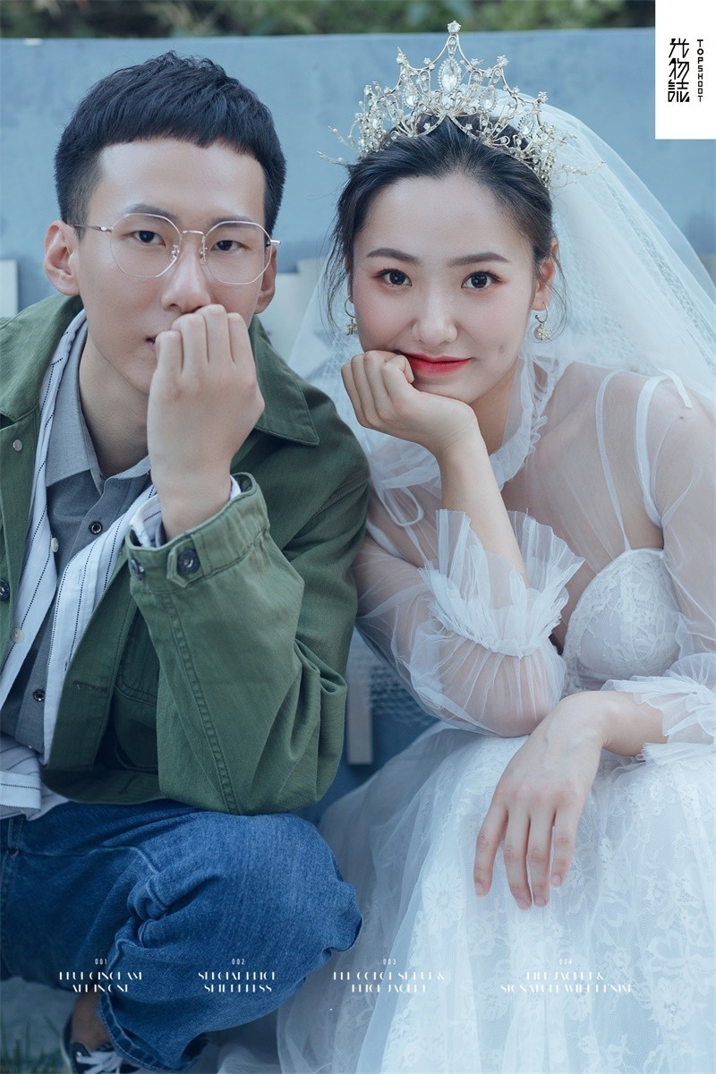 可甜可爱da乔欢先生张晨馨女士青春印记婚纱照、氛围森系  怀旧复古、、、婚纱照