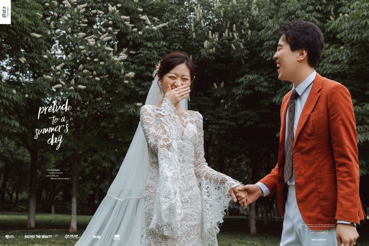 美到心里~吴京原先生梁爽宝宝森系ins风婚纱照、中式传承、、、婚纱照