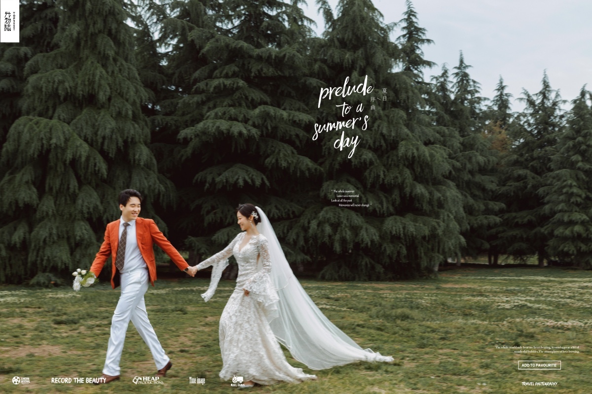 美到心里~吴京原先生梁爽宝宝森系ins风婚纱照、中式传承、、、婚纱照