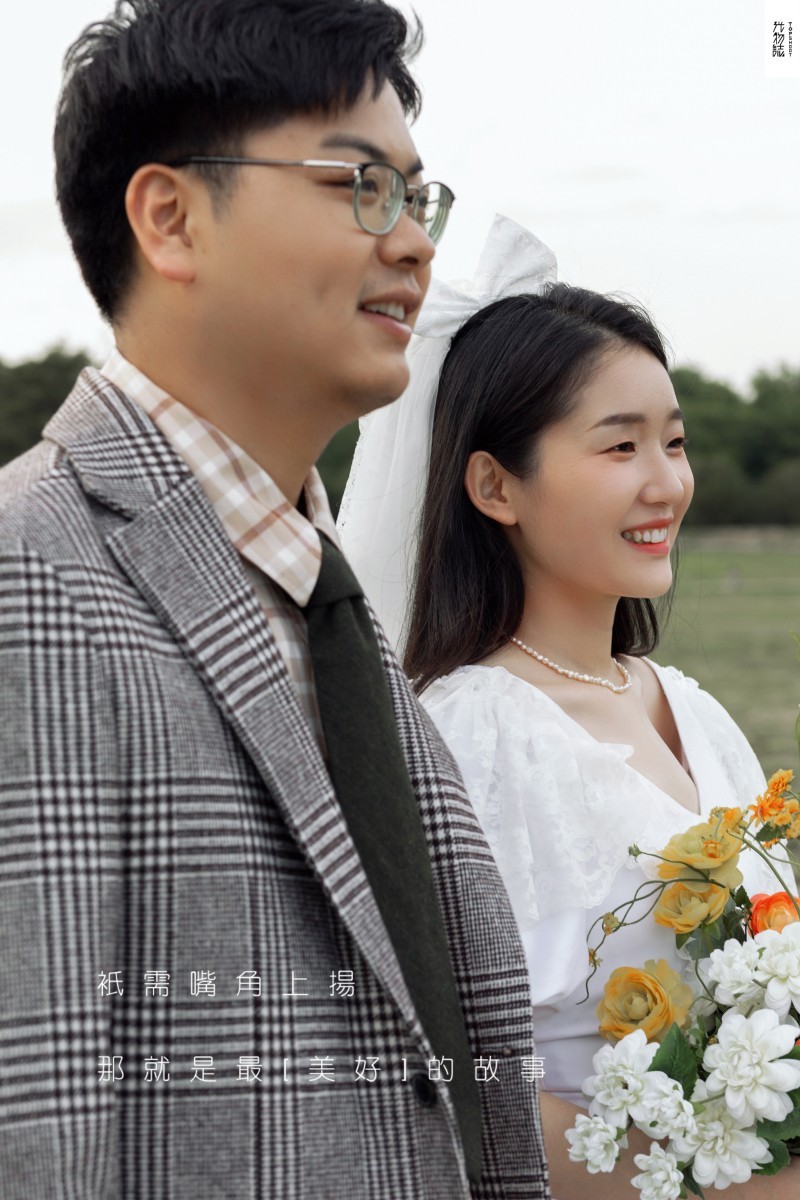 超级甜腻！党兴先生赵琳溪宝宝复古文艺婚纱照、怀旧复古、、、婚纱照