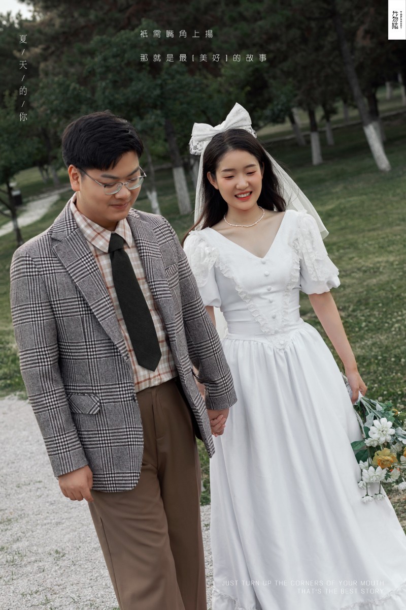 超级甜腻！党兴先生赵琳溪宝宝复古文艺婚纱照、怀旧复古、、、婚纱照