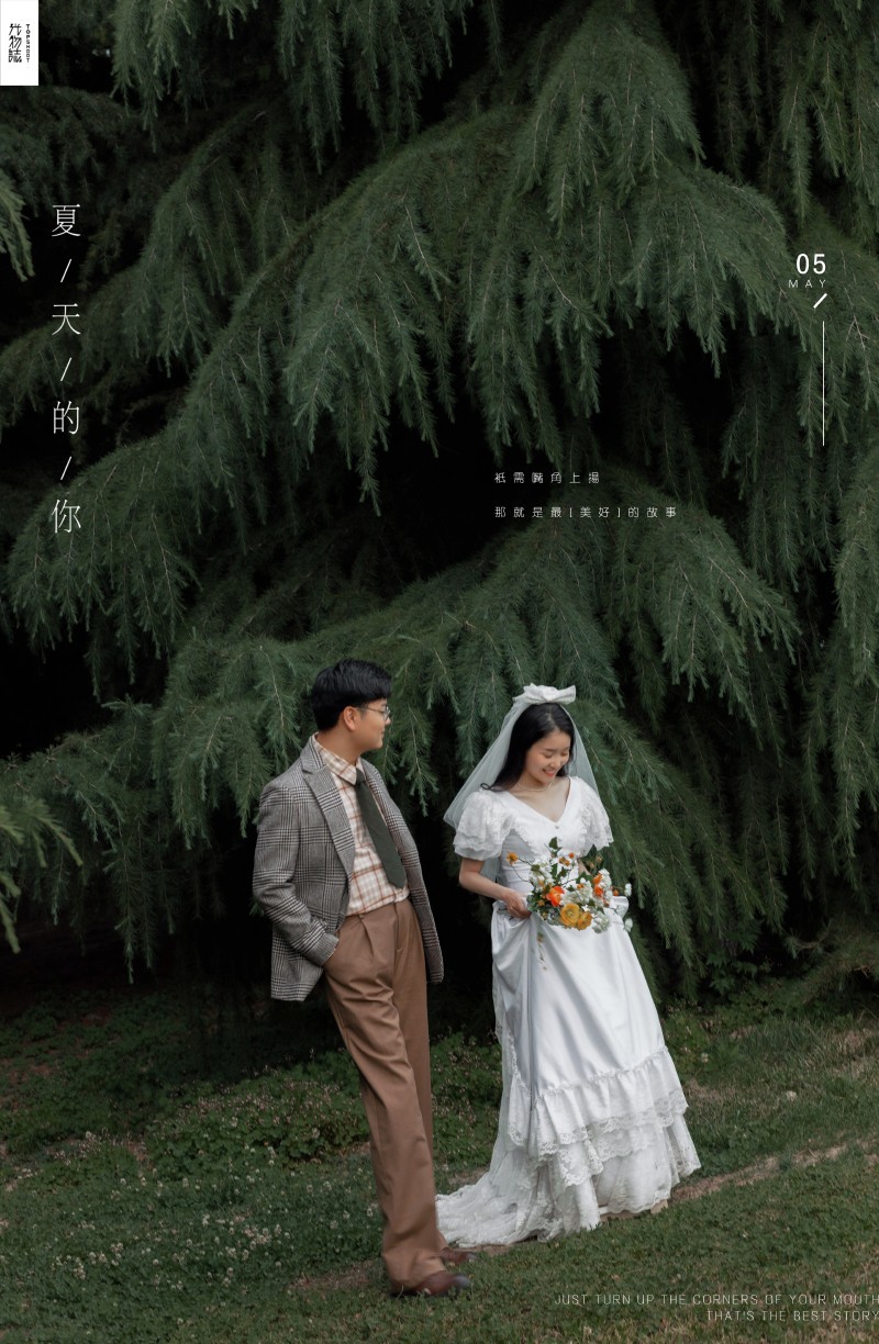 超级甜腻！党兴先生赵琳溪宝宝复古文艺婚纱照、怀旧复古、、、婚纱照