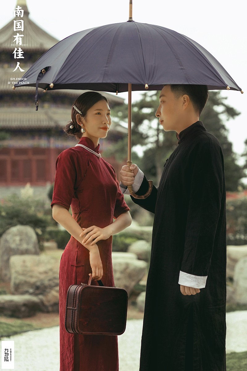 痘尉中先生屈翠女士复古民国风婚纱照、物誌生活、、、婚纱照