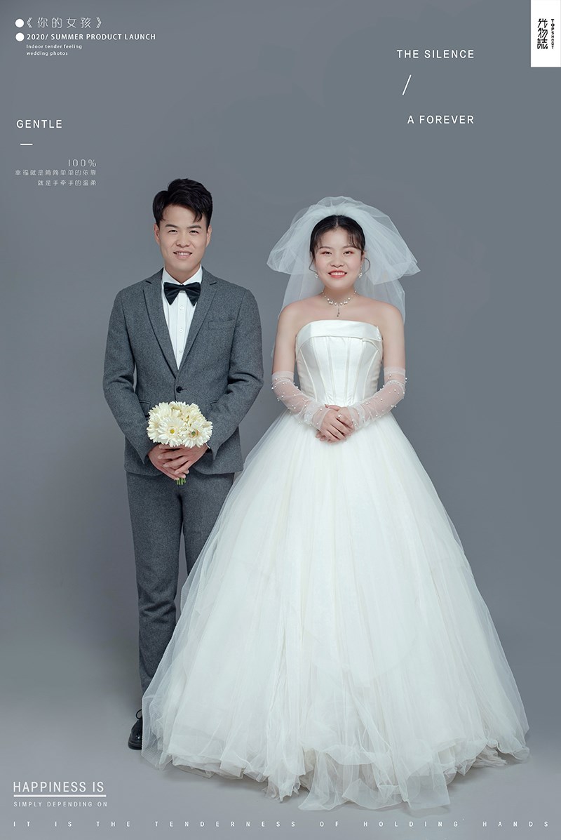 美到心里~刘磊先生周娇女士唯美浪漫婚纱照、极简棚拍、、、婚纱照