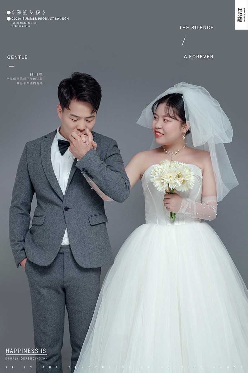 美到心里~刘磊先生周娇女士唯美浪漫婚纱照、极简棚拍、、、婚纱照