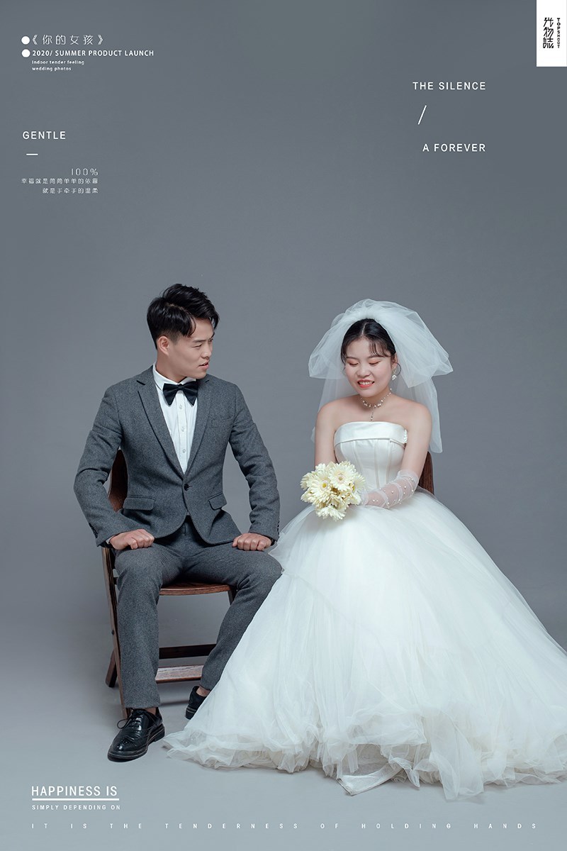 美到心里~刘磊先生周娇女士唯美浪漫婚纱照、极简棚拍、、、婚纱照