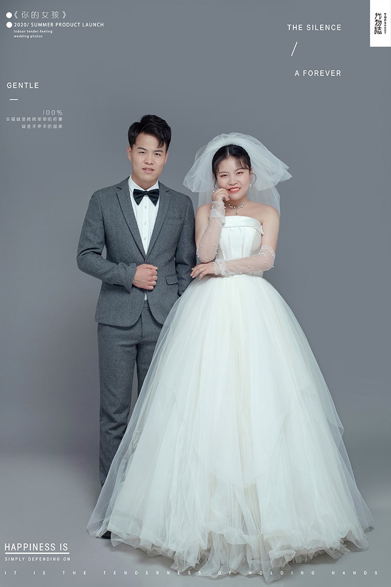 美到心里~刘磊先生周娇女士唯美浪漫婚纱照、极简棚拍、、、婚纱照