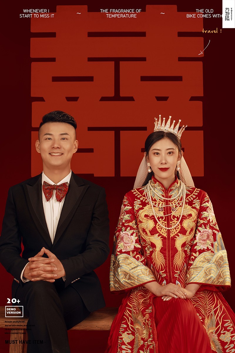 炒鸡甜~陈浩先生张女士甜蜜新鲜式婚纱照、极简棚拍  氛围森系、、、婚纱照
