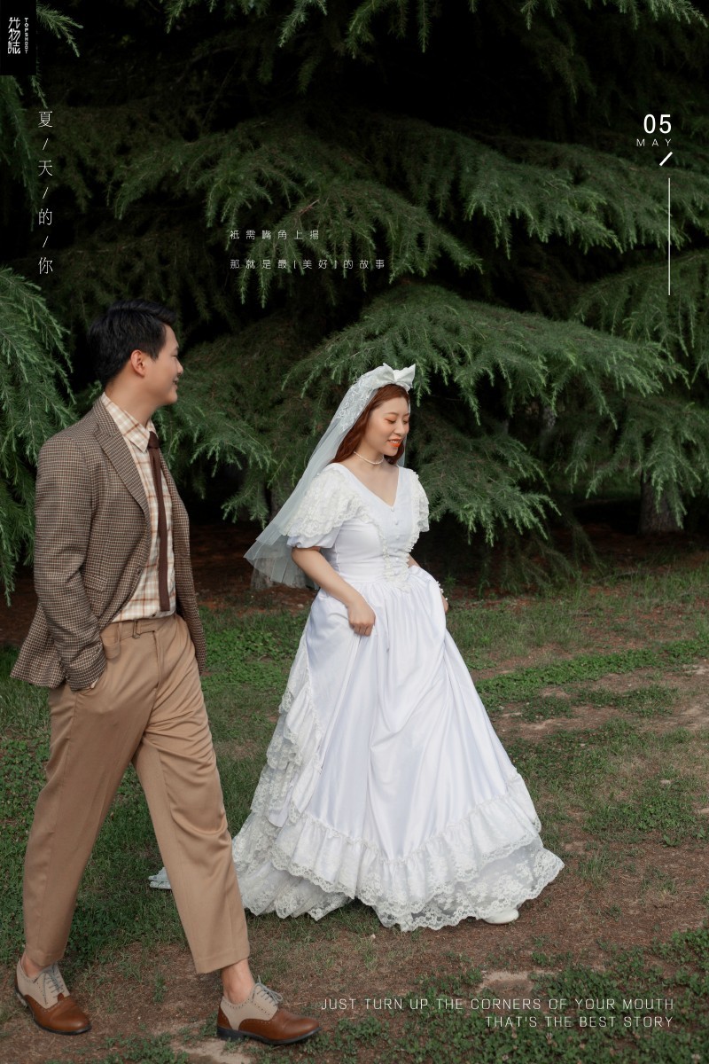 美到想哭1551亢偲奇先生陈一飞小姐森系ins风婚纱照、中式传承  氛围森系  怀旧复古  电影纪实、、、婚纱照