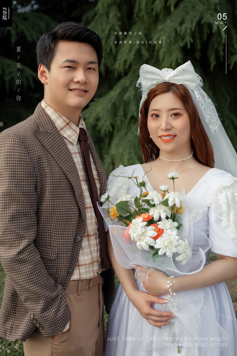 美到想哭1551亢偲奇先生陈一飞小姐森系ins风婚纱照、中式传承  氛围森系  怀旧复古  电影纪实、、、婚纱照