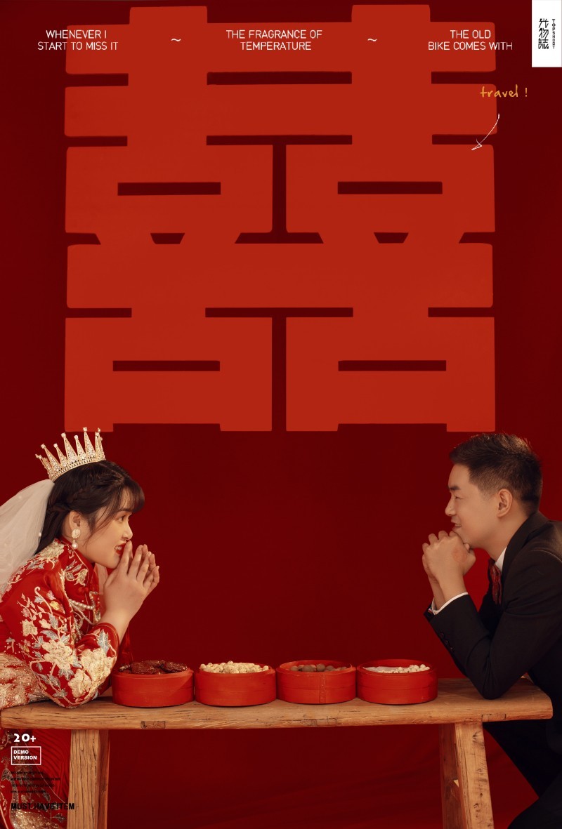 幸福感爆棚王鹏先生张崎迪女士又年轻，又有爱婚纱照、极简棚拍  氛围森系、、、婚纱照