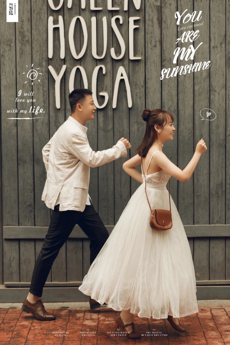 极致情绪！贾琦先生曹馨丹女士甜美系婚纱照、物誌生活  氛围森系、、、婚纱照