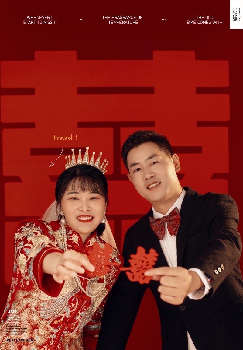 幸福感爆棚王鹏先生张崎迪女士又年轻，又有爱婚纱照、极简棚拍  氛围森系、、、婚纱照