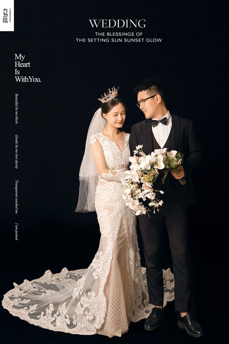 新鲜出炉:)王泰先生纯色简约风婚纱照、极简棚拍、、、婚纱照