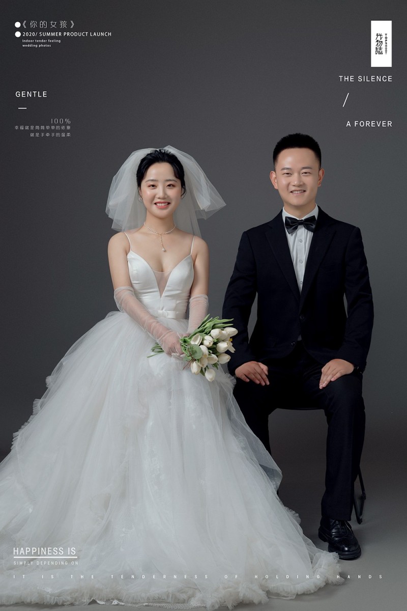 极致情绪！马彤阳先生高瑜女士纯色简约风婚纱照、极简棚拍  氛围森系、、、婚纱照