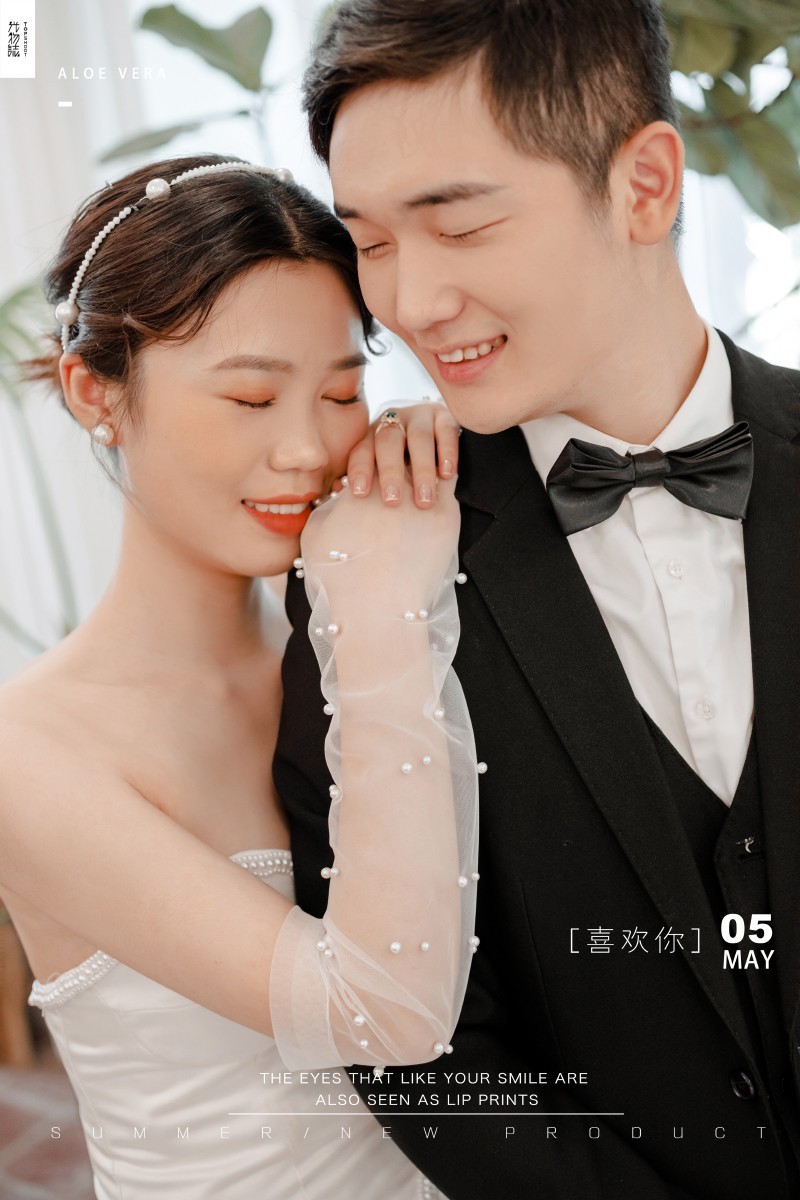 美到心里~尚丙伦先生 付雨婷女士简约高级感婚纱照、极简棚拍、、、婚纱照