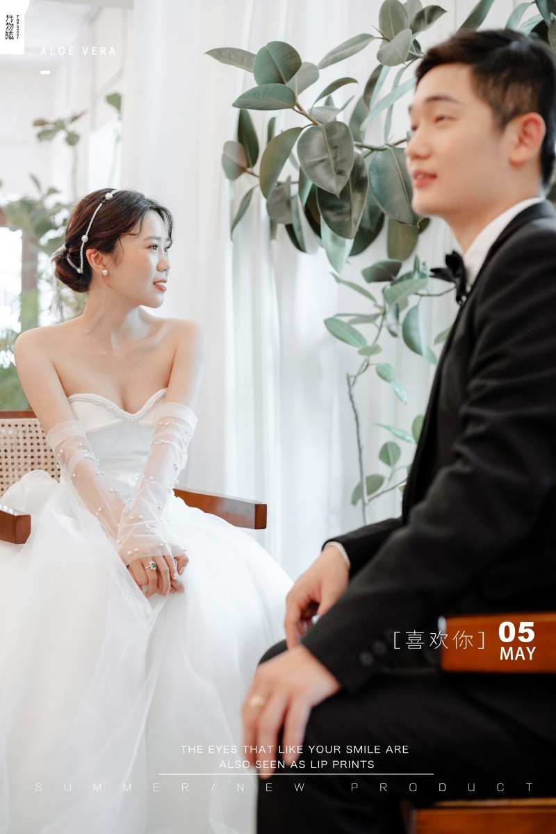 美到心里~尚丙伦先生 付雨婷女士简约高级感婚纱照、极简棚拍、、、婚纱照