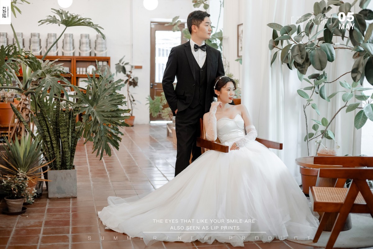 美到心里~尚丙伦先生 付雨婷女士简约高级感婚纱照、极简棚拍、、、婚纱照