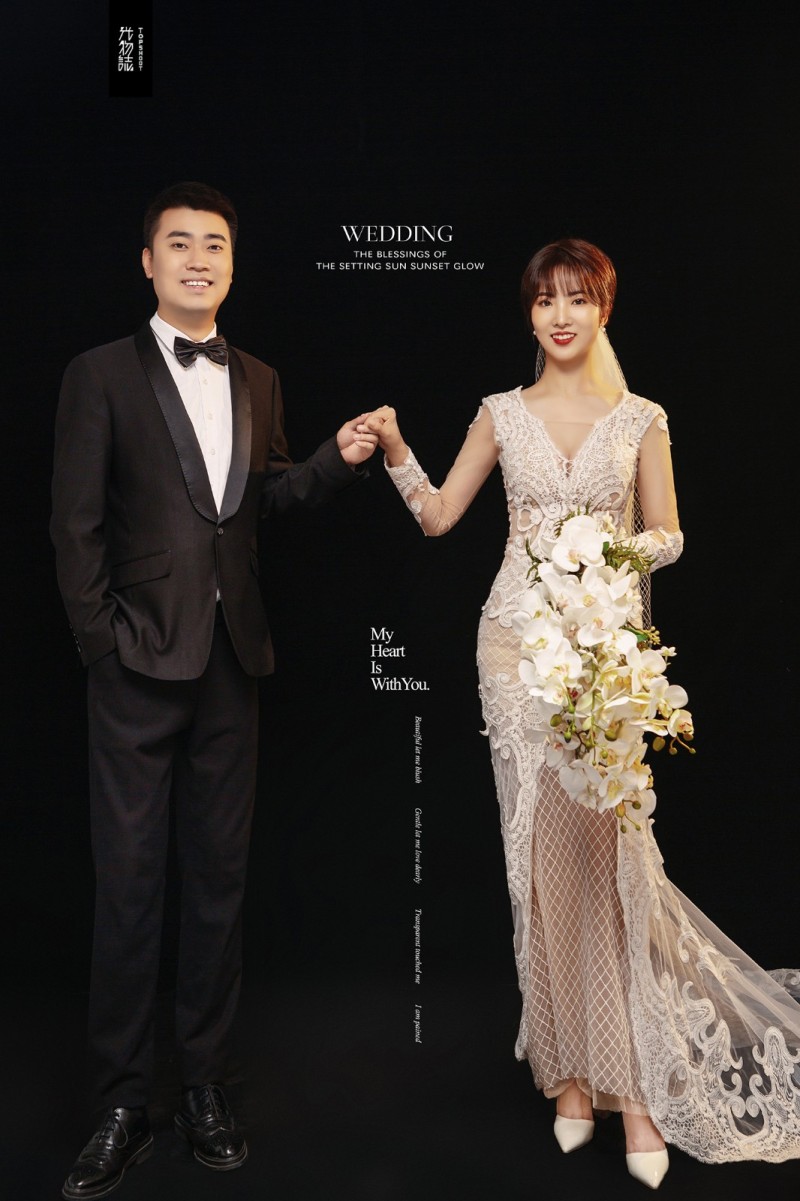 幸福感爆棚黄楠先生芦柯辰女士你的甜蜜婚纱照、中式传承、、、婚纱照
