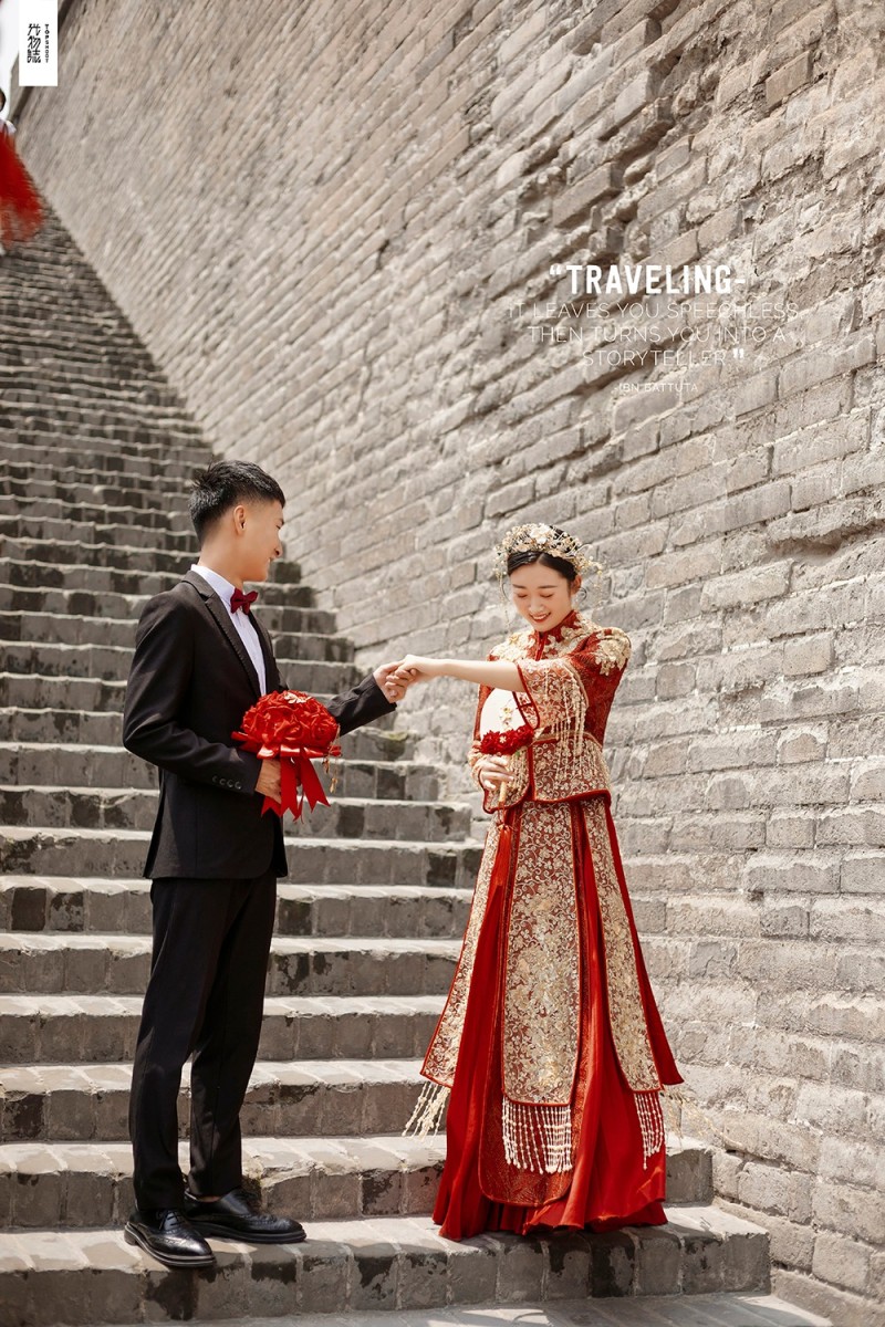 宝藏情侣~陈瑶先生石贝贝小姐复古文艺婚纱照、极简棚拍、、、婚纱照