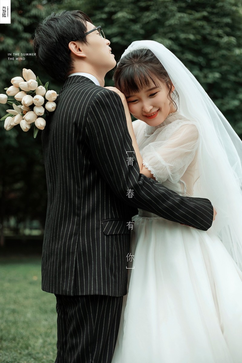 恋爱日记*孟仪婷[女士森系ins风婚纱照、极简棚拍、、、婚纱照