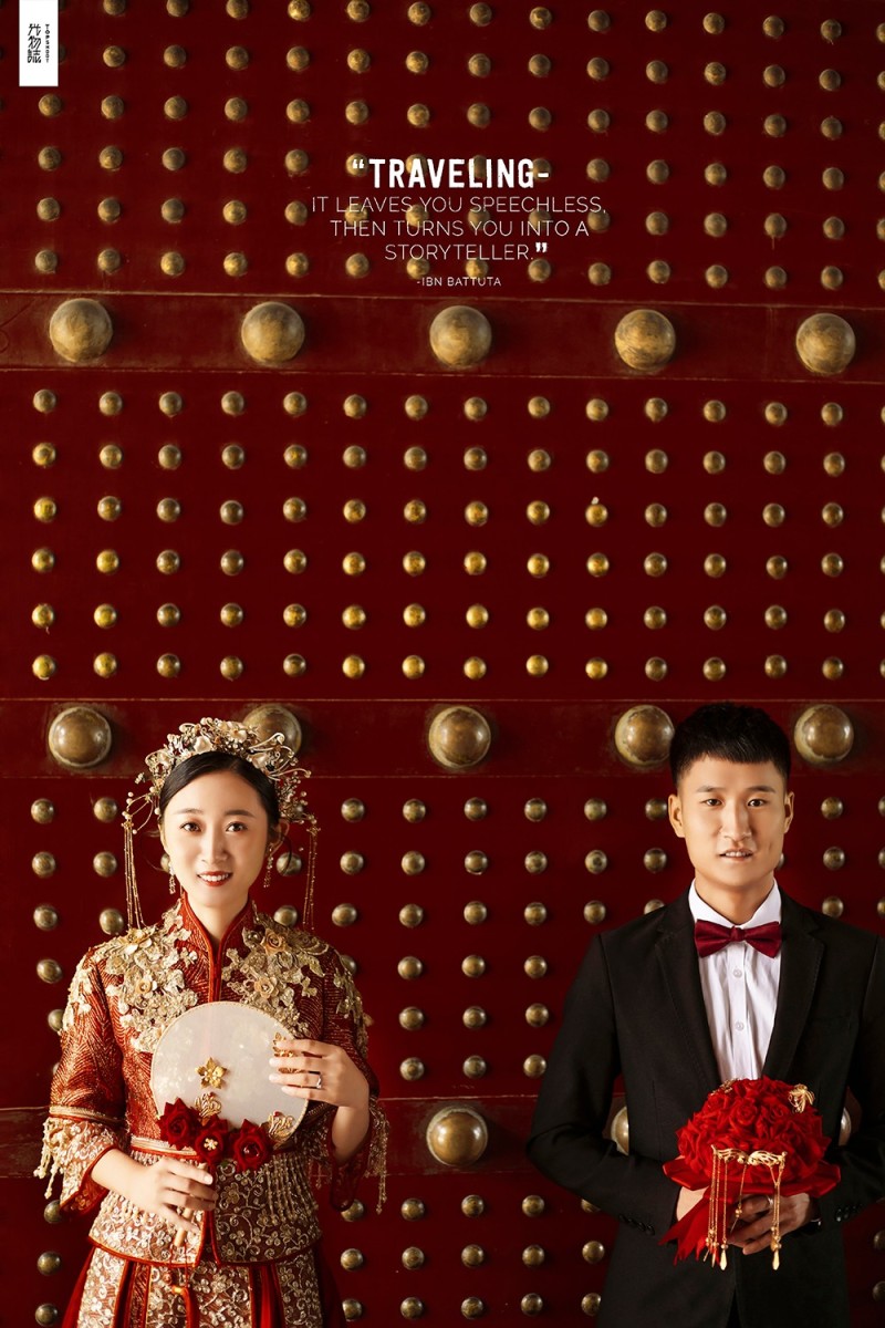 宝藏情侣~陈瑶先生石贝贝小姐复古文艺婚纱照、极简棚拍、、、婚纱照