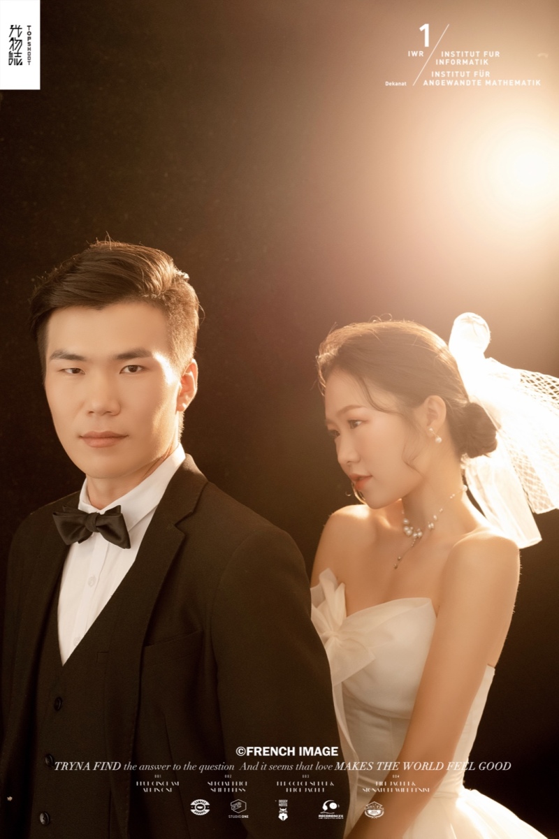 极致情绪！黄小刚先生潘裕女士纯色简约风婚纱照、氛围森系、、、婚纱照