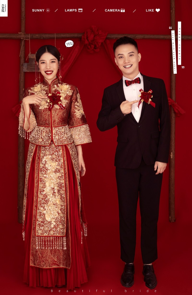 杨强强先生候梦颖你的甜蜜婚纱照、极简棚拍、、、婚纱照