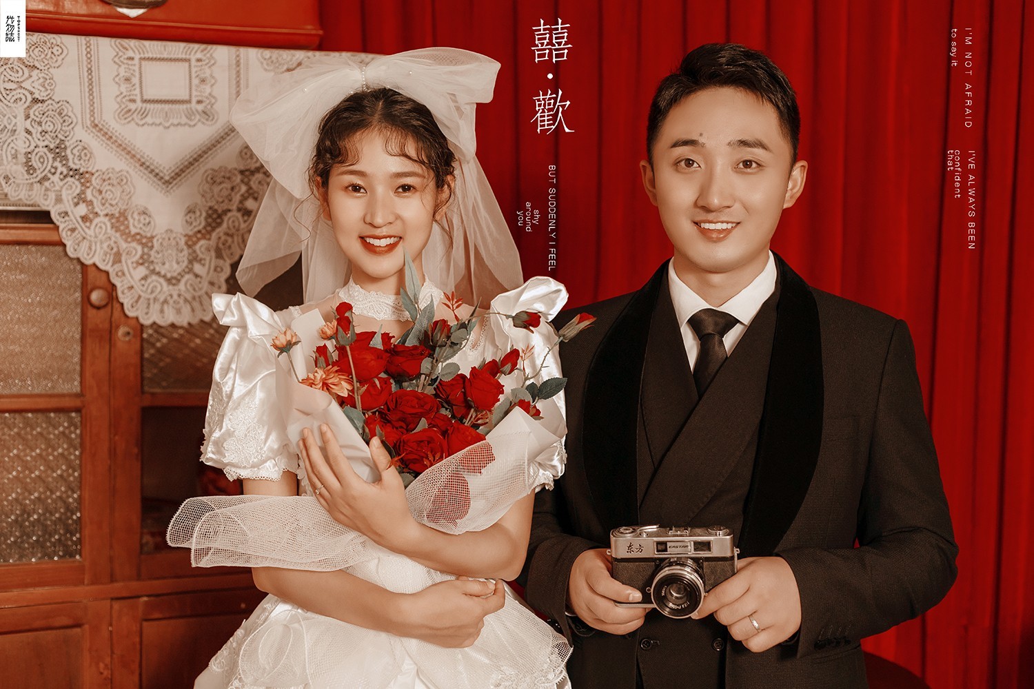 看一点小甜蜜~ 韩沁辉 先生 廉慧娟 女士浪漫情绪婚纱照、极简棚拍、、、婚纱照