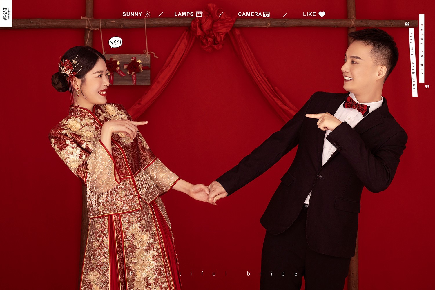 杨强强先生候梦颖你的甜蜜婚纱照、极简棚拍、、、婚纱照