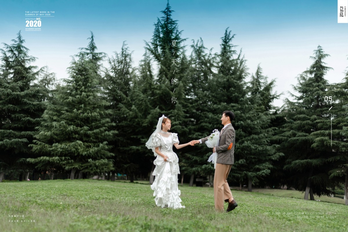 恋爱日记*宁磊先生李易容宝宝甜美系婚纱照、氛围森系、、、婚纱照
