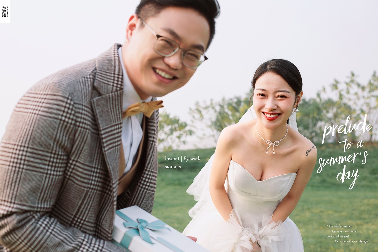 今日婚纱OOTD.汪先生范女士又年轻，又有爱婚纱照、极简棚拍、、、婚纱照